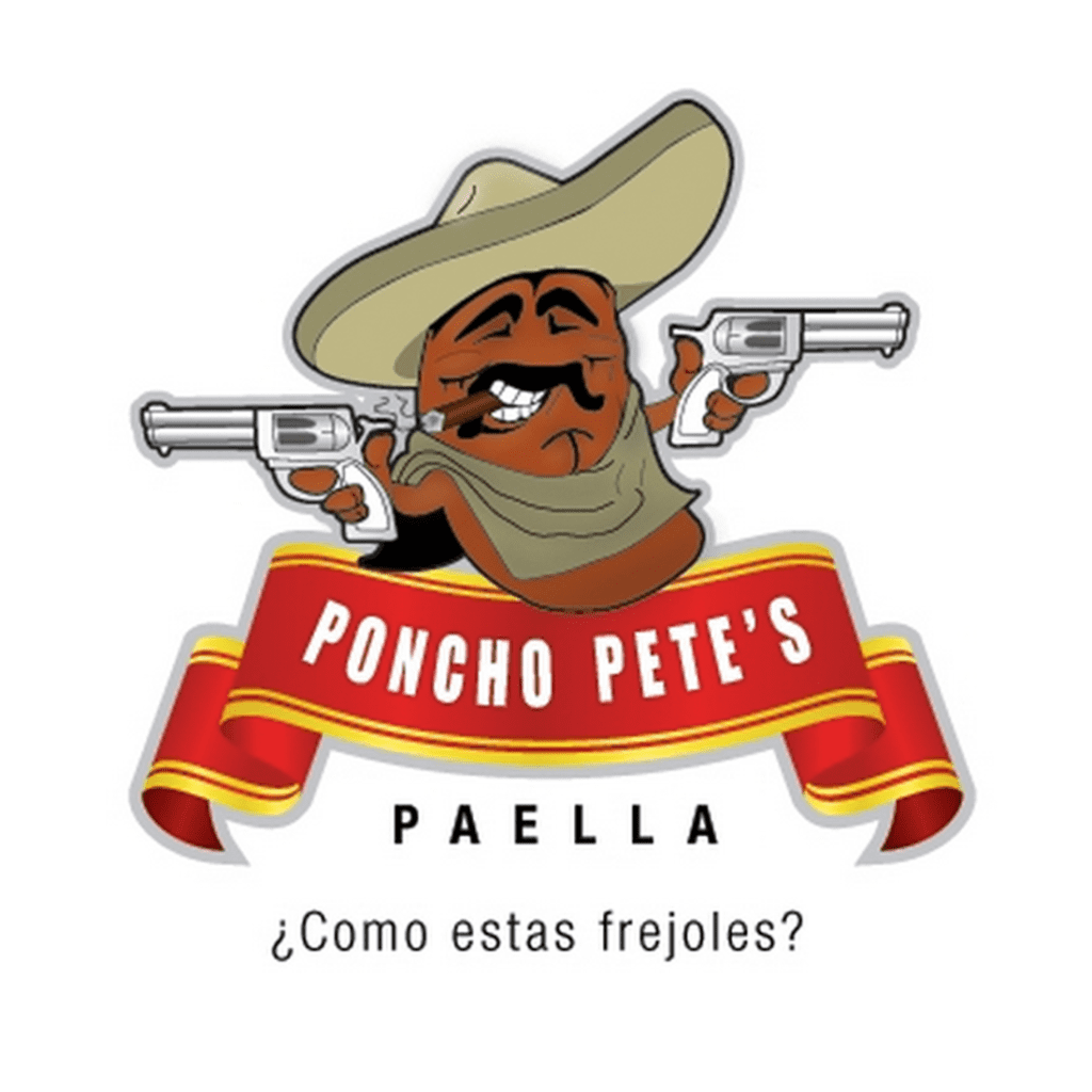 A cartoon of a mexican character holding guns.